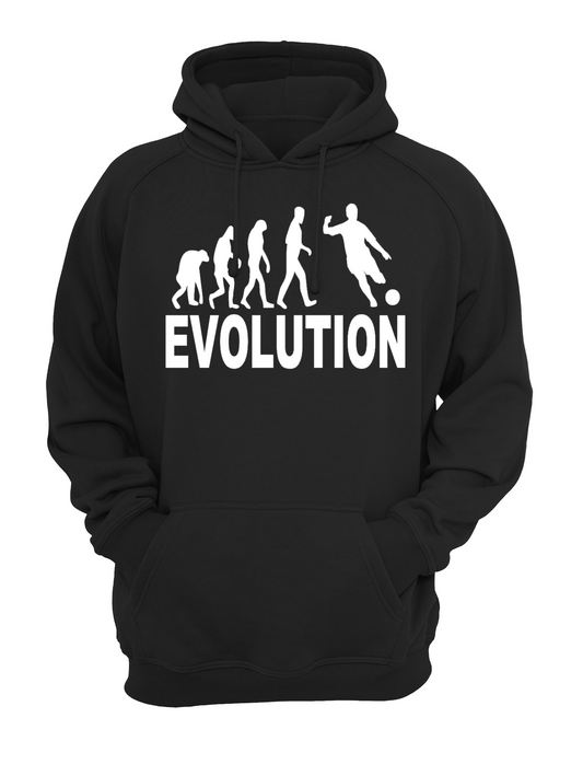 Evolution Football Unisex Casual Hoody, Sweatshirt, Sweat Black, Grey