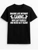 Imagine Life Without Gaming. Humorous Funny Slogan Personalised Colours Unisex T-Shirt Gift Black - S