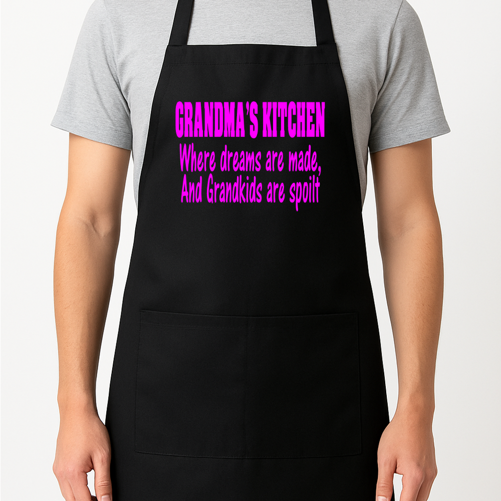 Grandma's Kitchen Apron Gift Present Barbeque Nanny Nanna Granny