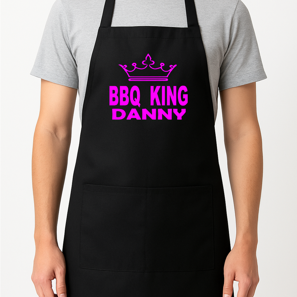 Barbeque BBQ King Personalised Apron Gift Present