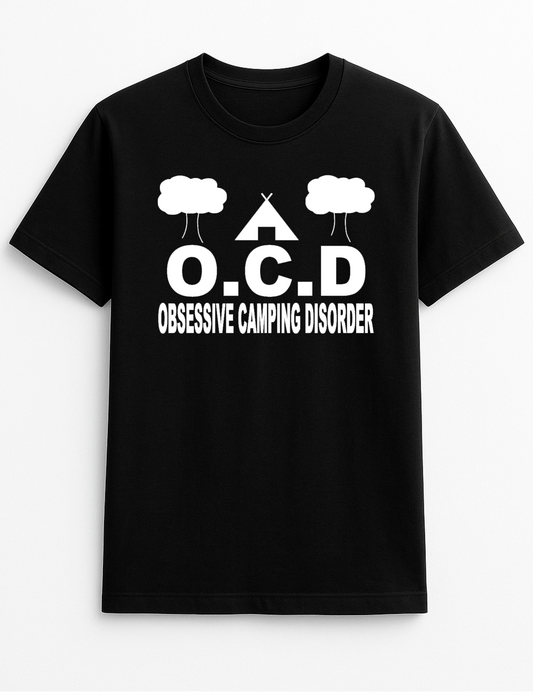 Obsessive Camping Disorder O.C.D Personalised T-Shirt Gift