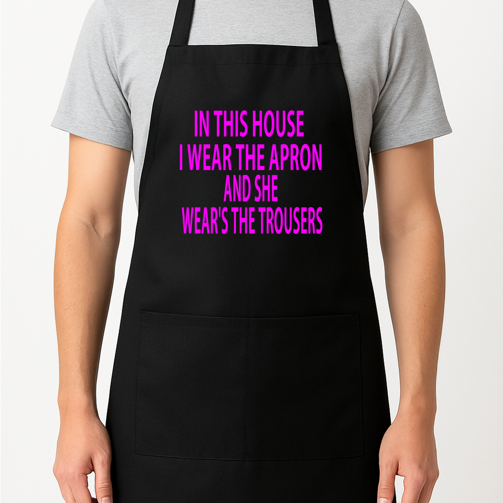 In This House I Wear The Apron Gift Present Barbeque