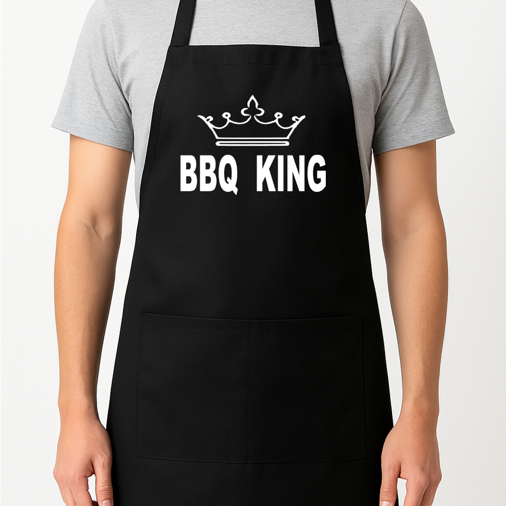 BBQ King Apron Gift Present Barbeque