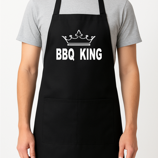 BBQ King Apron Gift Present Barbeque