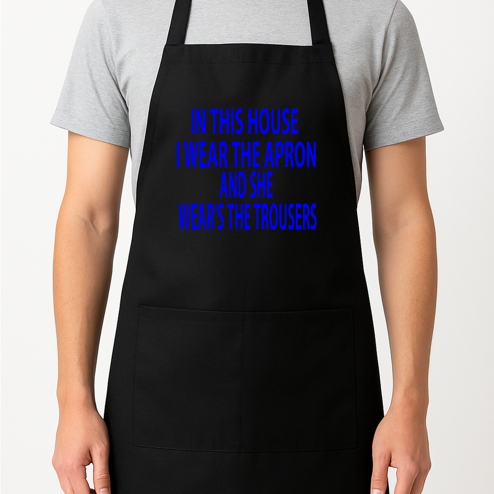 In This House I Wear The Apron Gift Present Barbeque