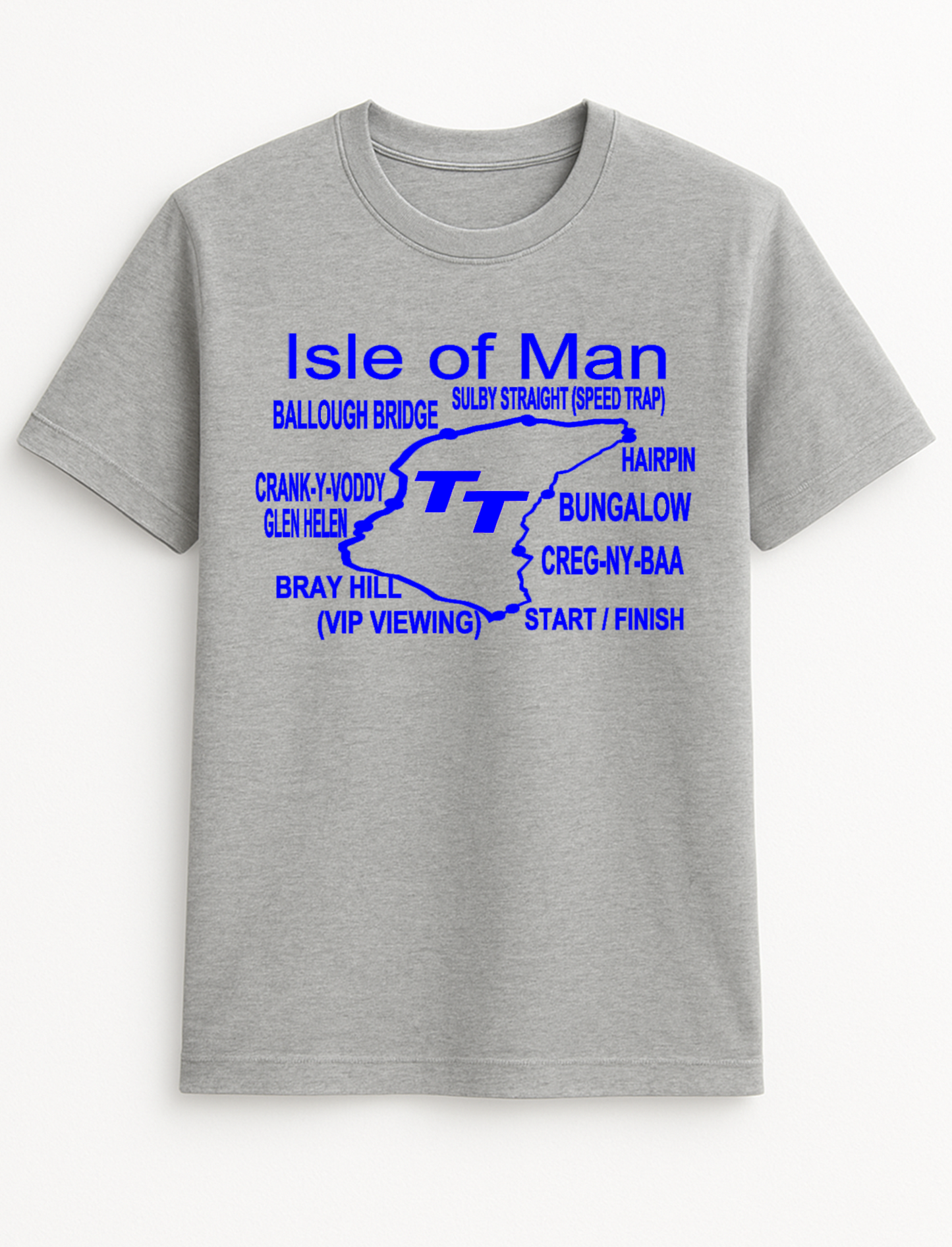 Isle of Man TT Personalised Colours Unisex T-Shirt Gift Black