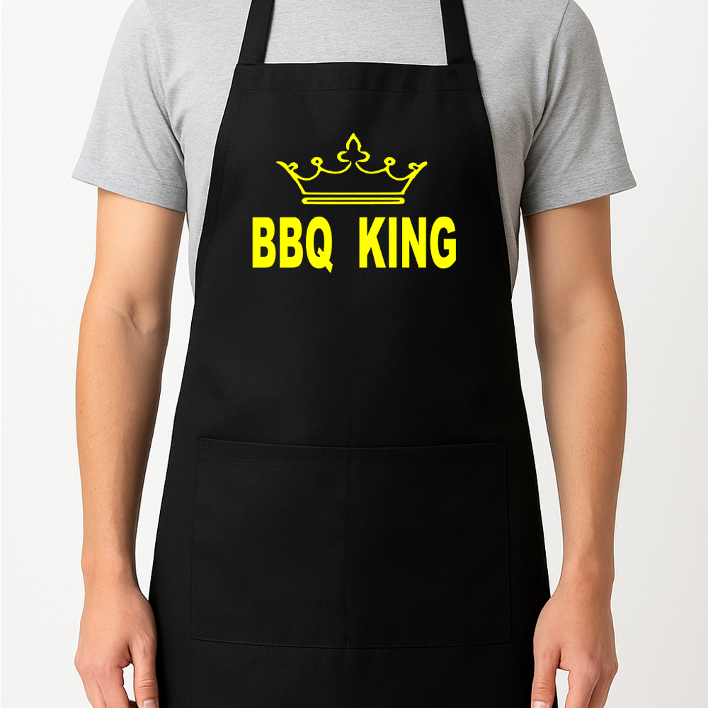 BBQ King Apron Gift Present Barbeque