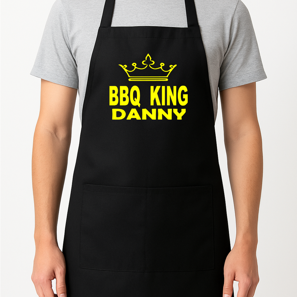 Barbeque BBQ King Personalised Apron Gift Present