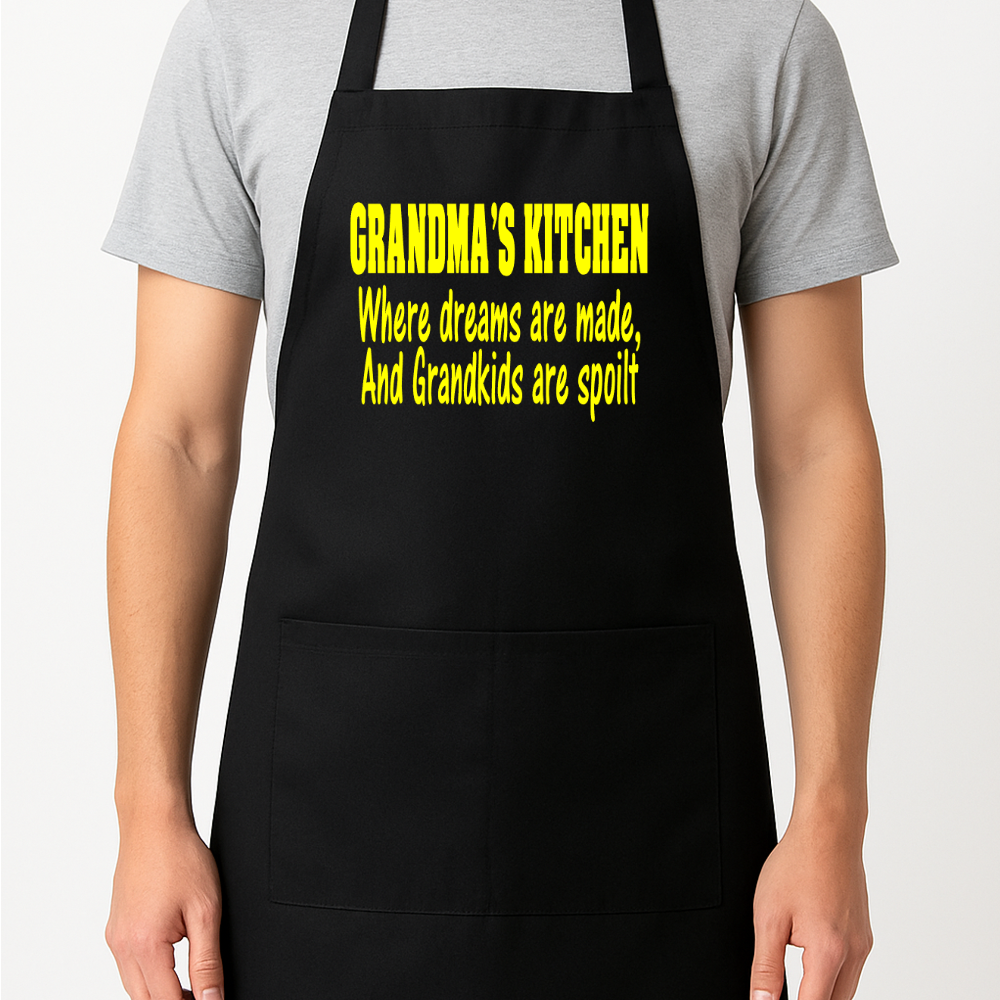 Grandma's Kitchen Apron Gift Present Barbeque Nanny Nanna Granny