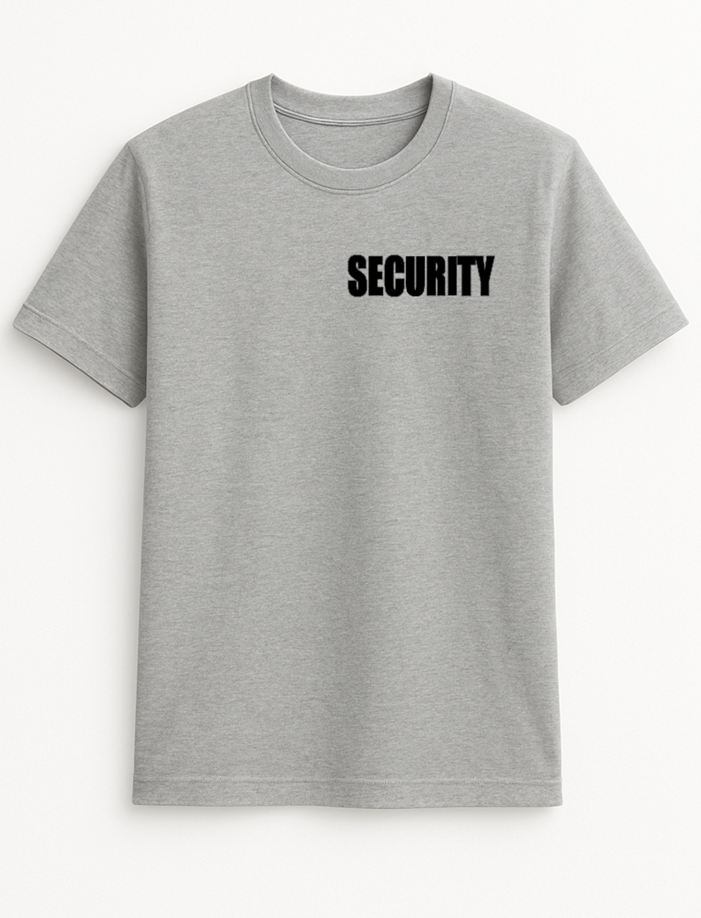 Security T-Shirt – Professional Guard Uniform Tee | Durable & Comfortable (Front & Back) Black