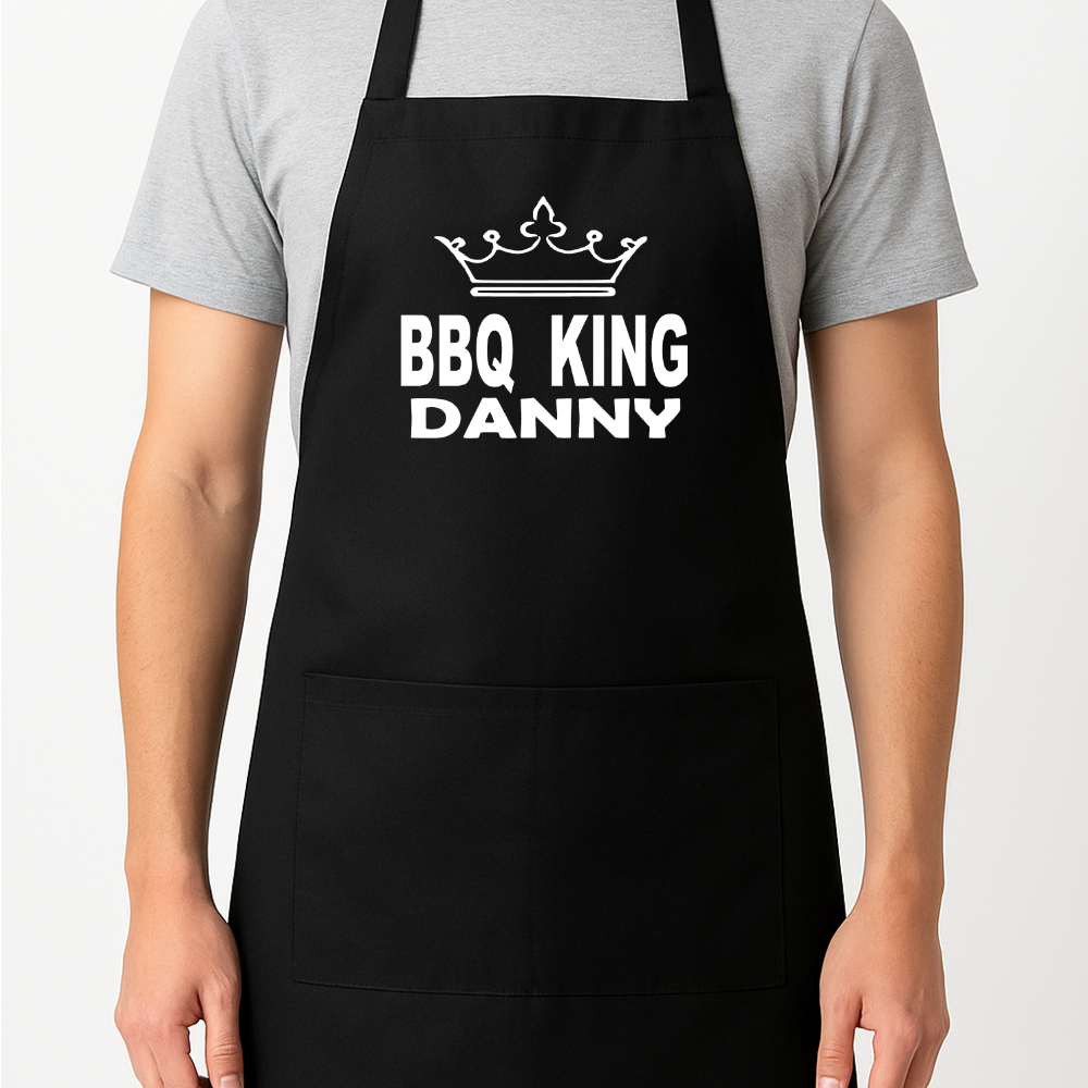 Barbeque BBQ King Personalised Apron Gift Present