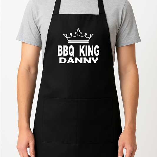 Barbeque BBQ King Personalised Apron Gift Present