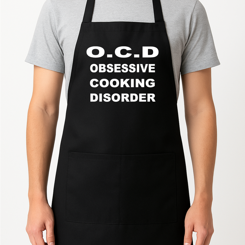 O.C.D. Obsessive Cooking Apron Gift Present Barbeque