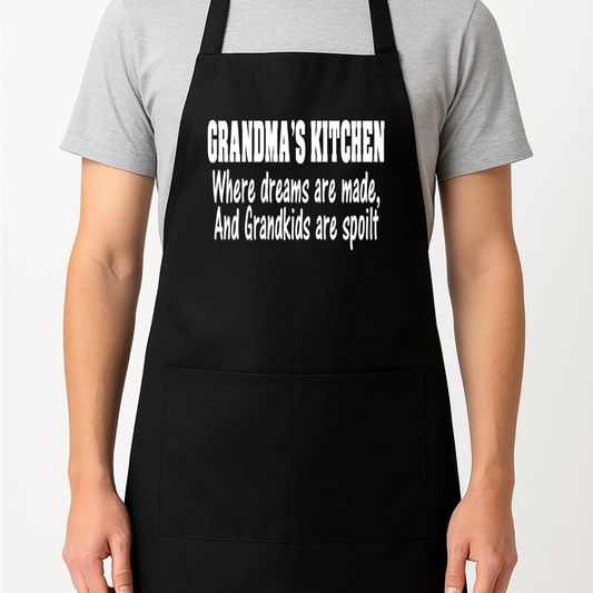 Grandma's Kitchen Apron Gift Present Barbeque Nanny Nanna Granny