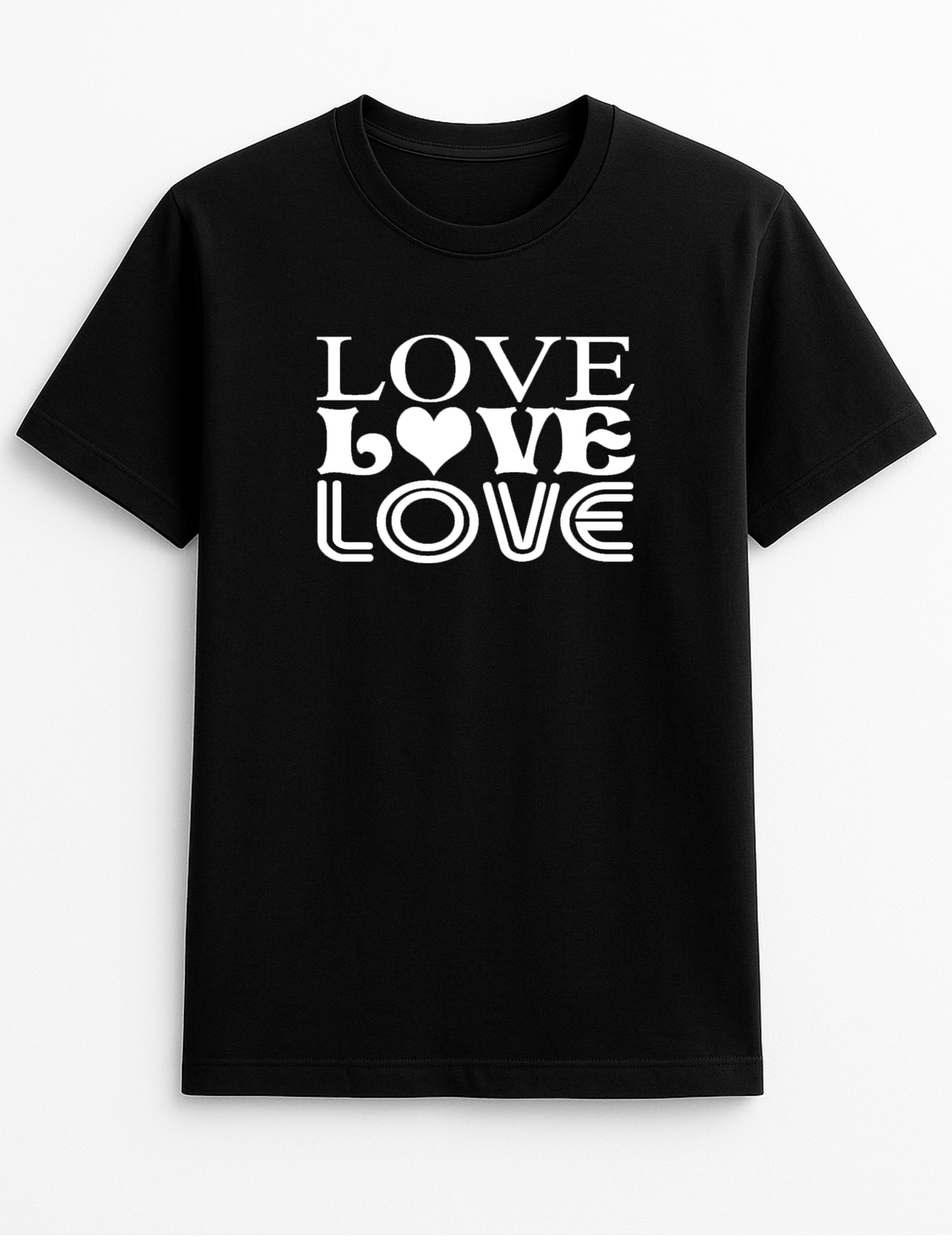 Love Love Love Slogan T-Shirt Gift