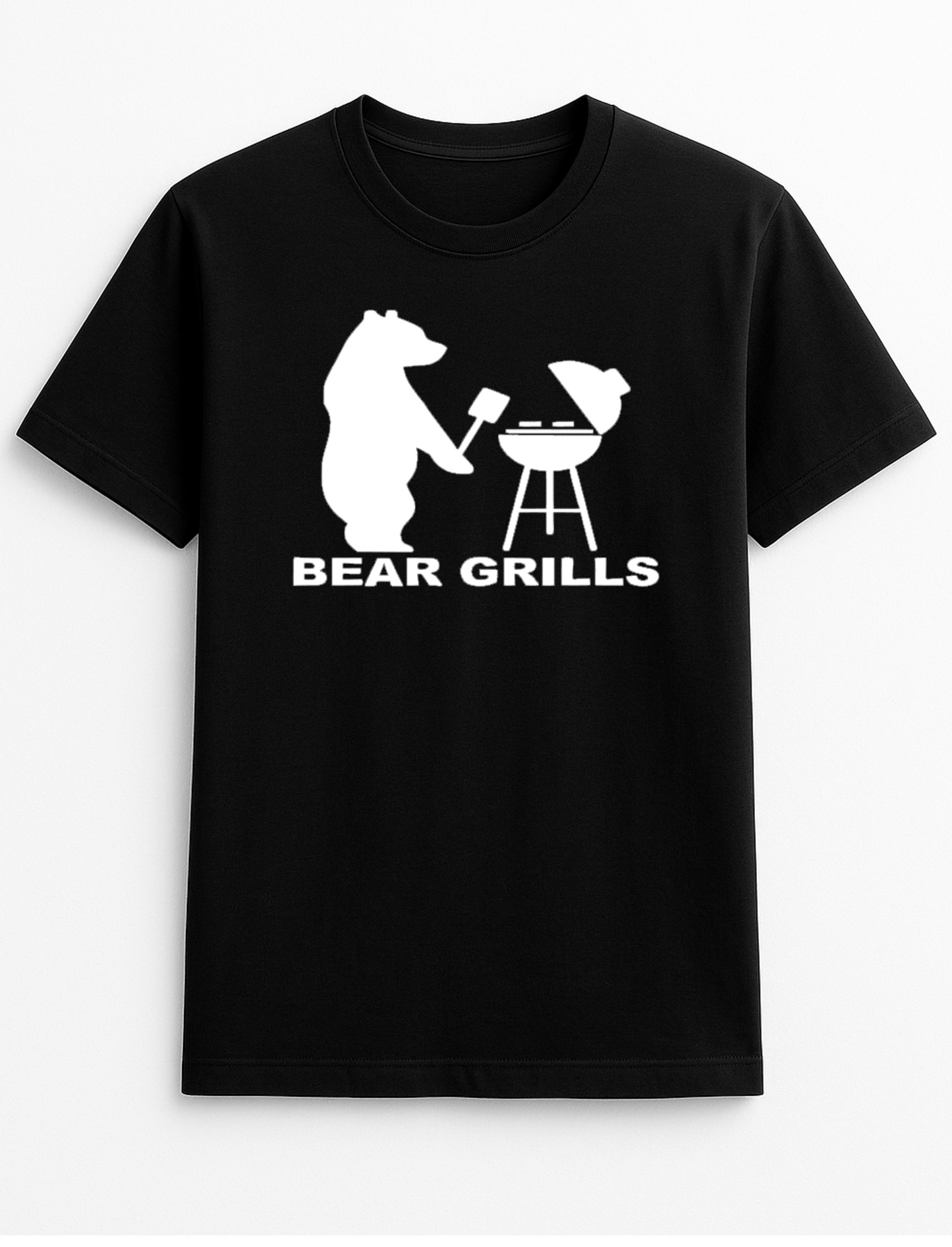 Bear Grills Humorous Funny Personalised Slogan Unisex T-Shirt Gift Black