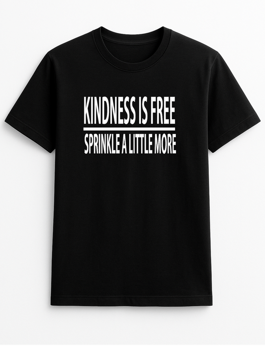 Kindness is Free Sprinkle A Little More Slogan T-Shirt Gift