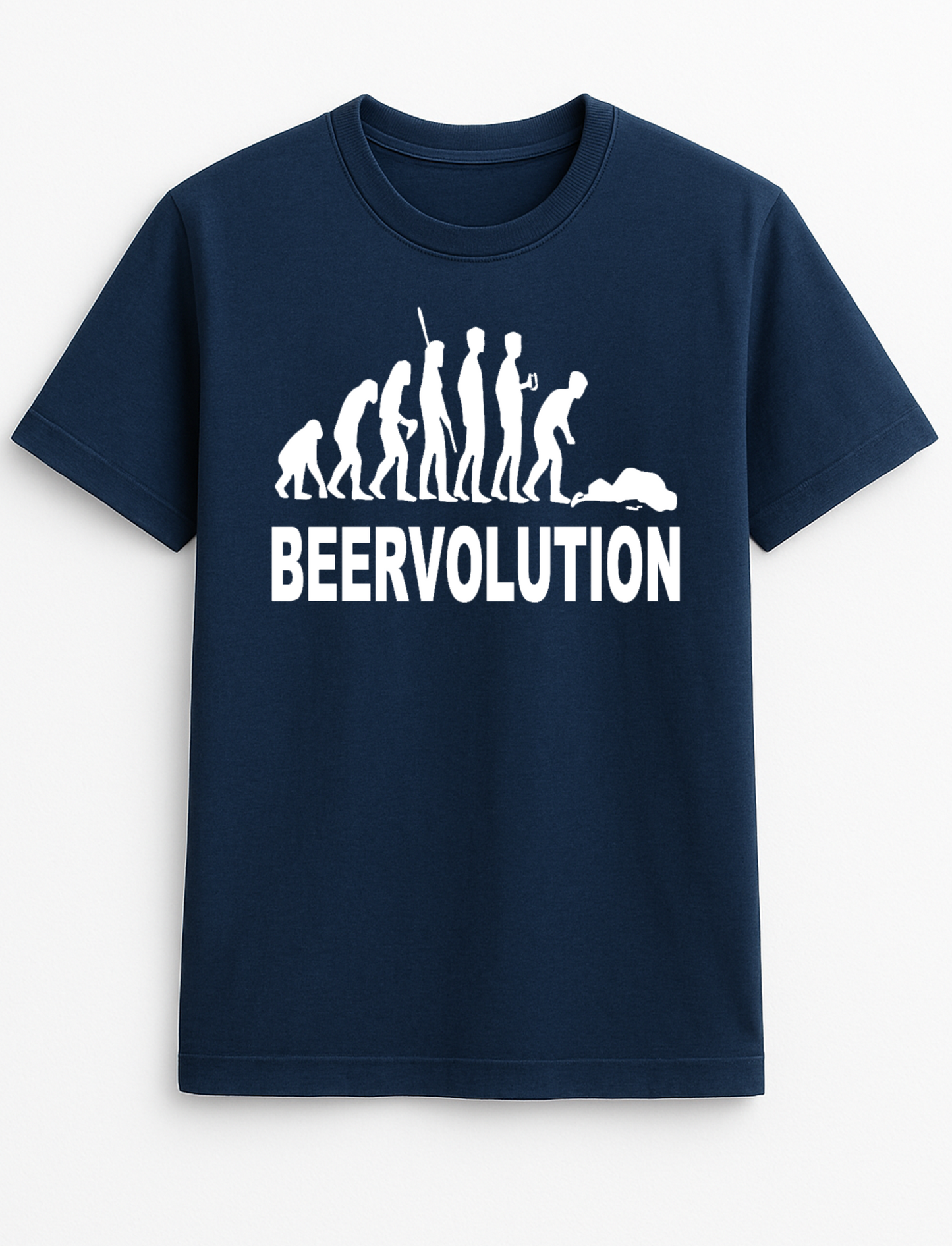 Beervolution Beer Humorous Funny Personalised Slogan Unisex T-Shirt Gift Black