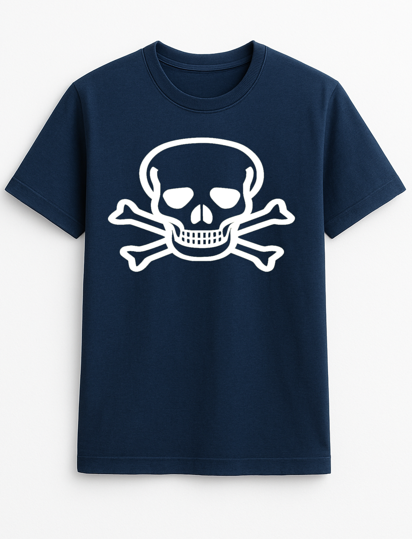 Skull & Crossbones Pirate Slogan Personalised Colours Unisex T-Shirt Gift Black