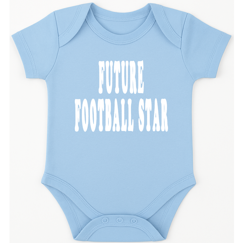 Future Football Star funny, novelty, baby suit, baby grow, christening gift