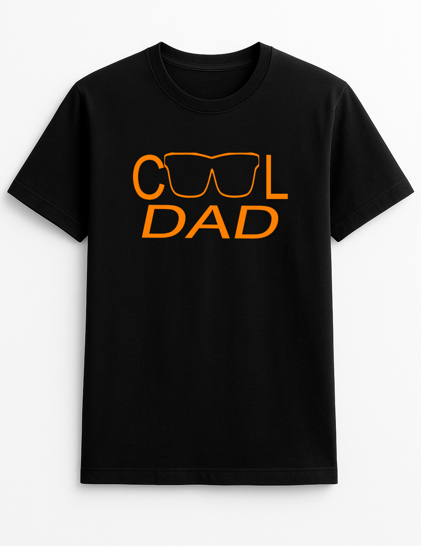 Cool Dad Humorous Personalised Funny Slogan Unisex T-Shirt Gift. Black