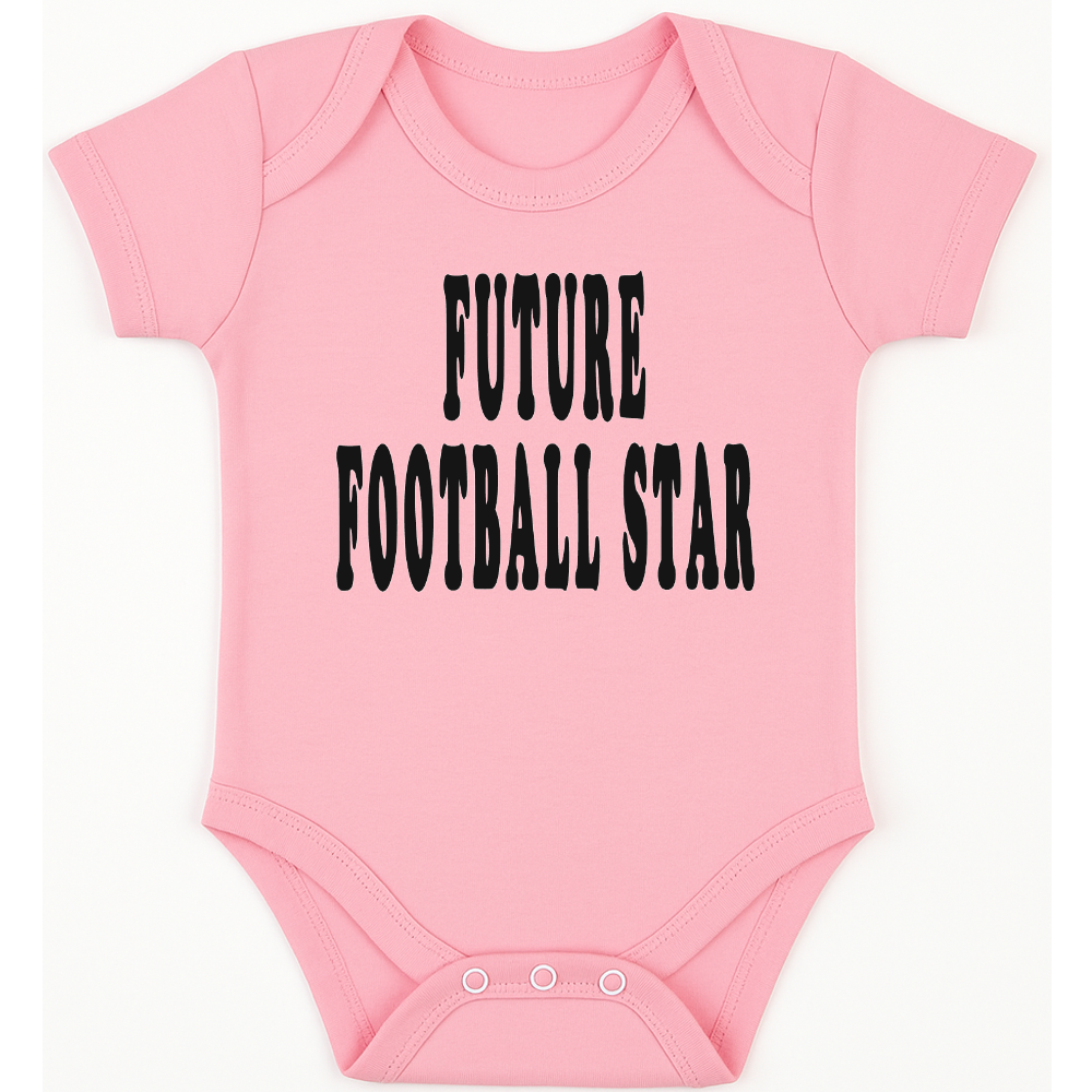 Future Football Star funny, novelty, baby suit, baby grow, christening gift