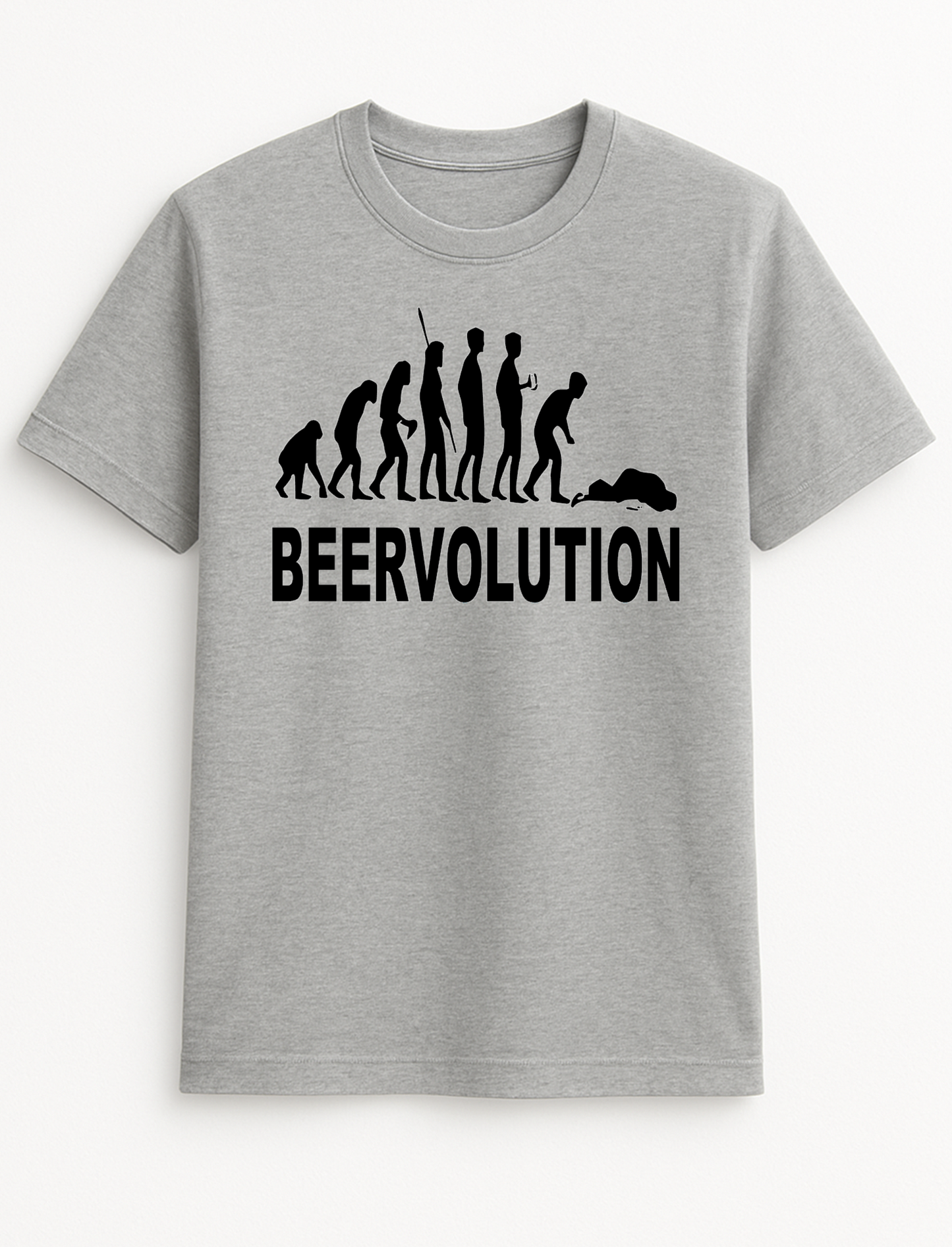 Beervolution Beer Humorous Funny Personalised Slogan Unisex T-Shirt Gift Black