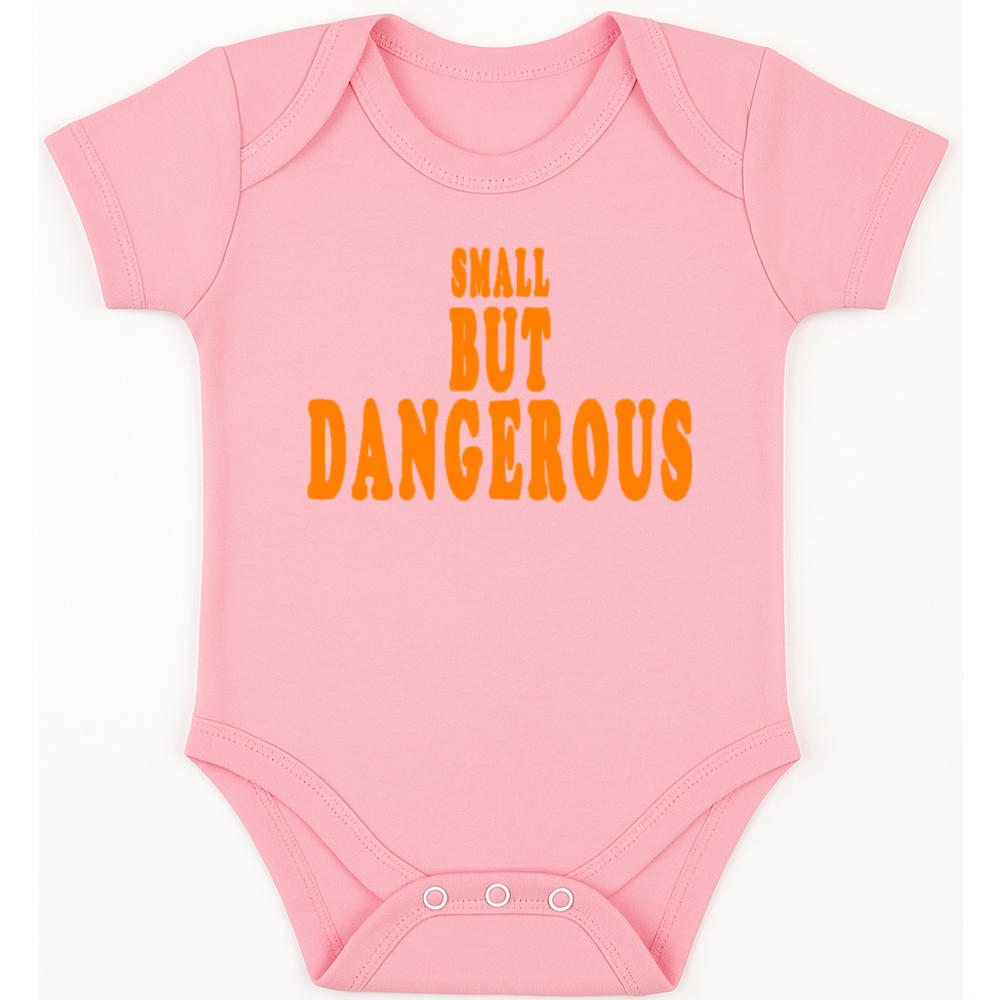 Small But Dangerous funny, novelty, baby suit, baby grow, christening gift