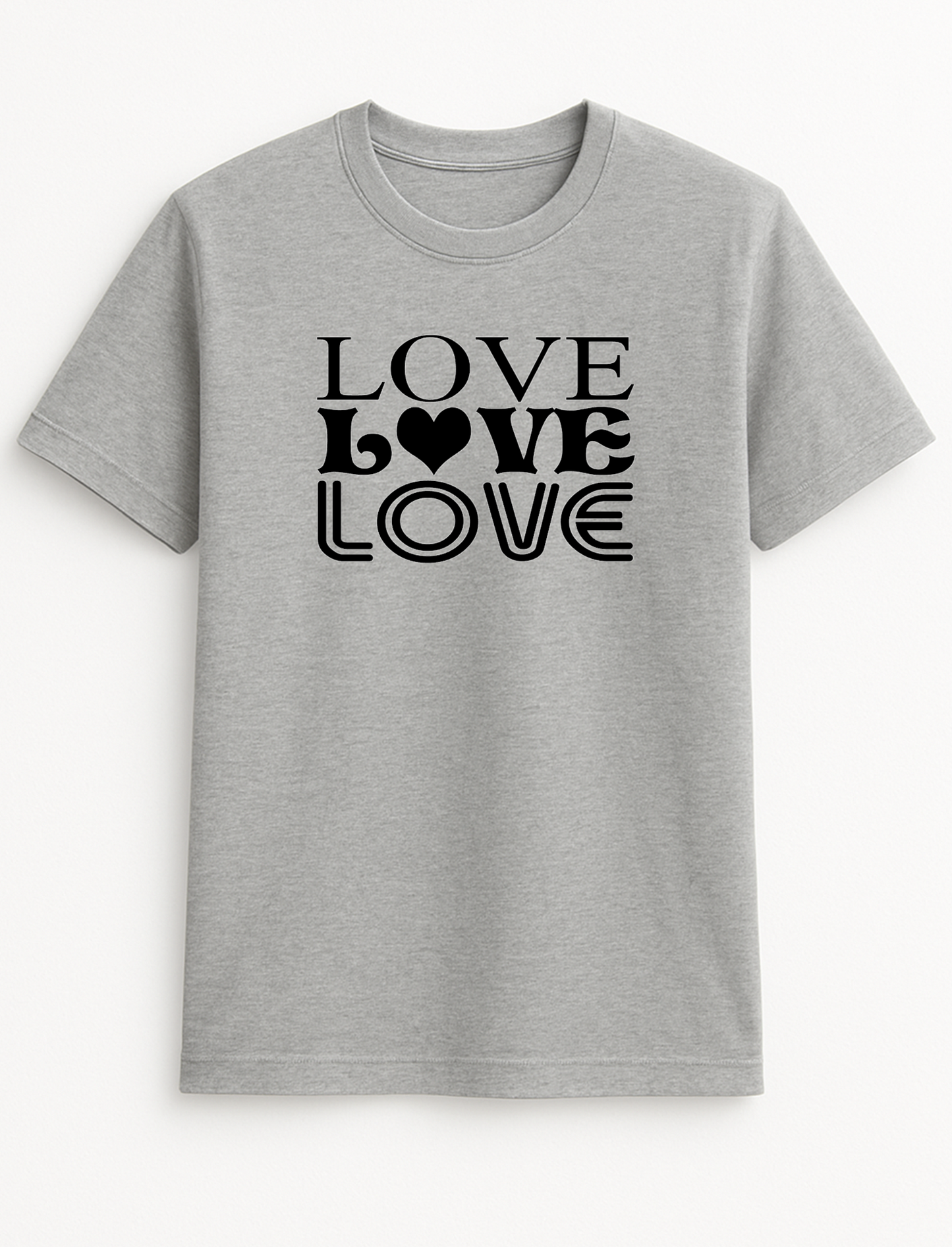 Love Love Love Slogan T-Shirt Gift
