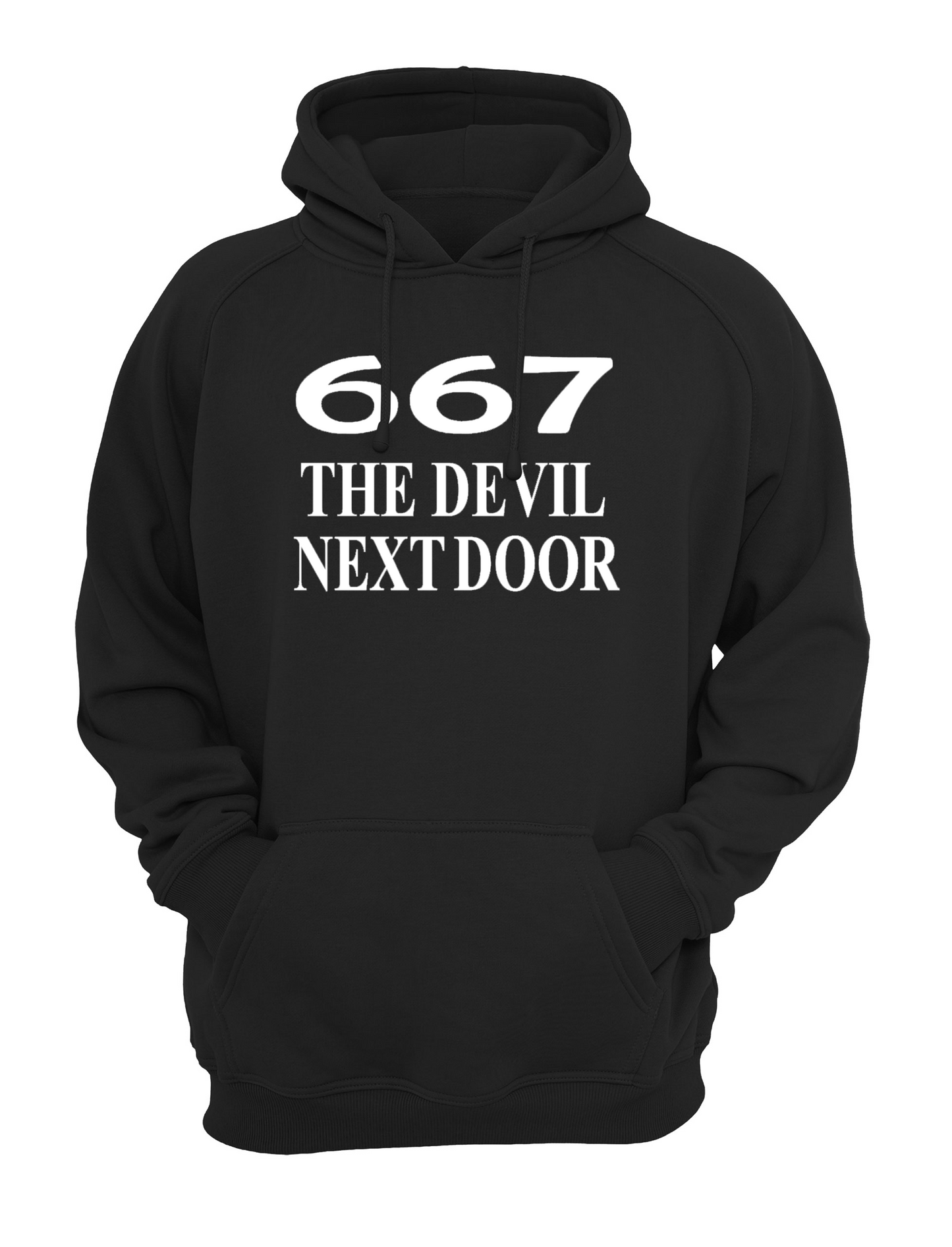 The Devil Next Door Unisex Casual Hoody, Sweatshirt, Sweat Black, Grey