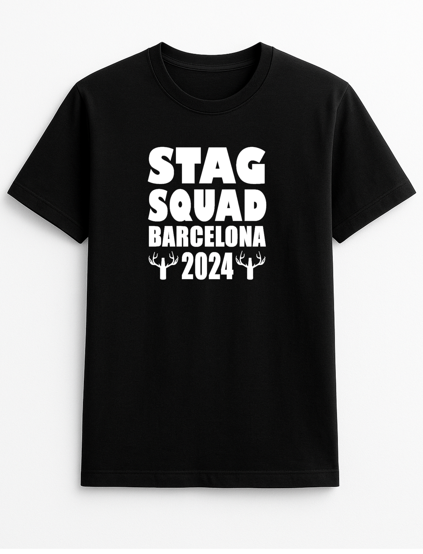 Stag Squad Your Destination and Year Customised Slogan T-Shirt Gift