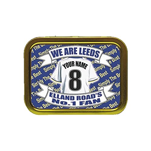 Leeds U Football Shirt Personalised Tobacco Storage Tin & Products