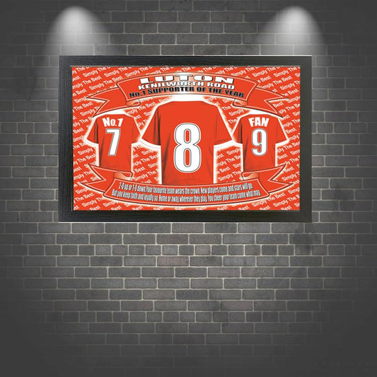 Luton Football Shirt Picture Gift