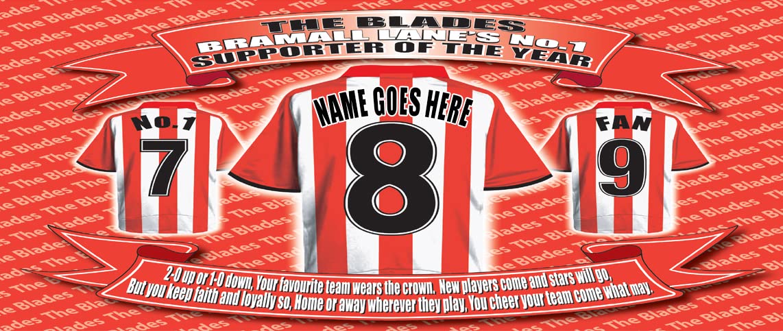 Sheffield U Personalised Football Shirt Ceramic Money Box Gift