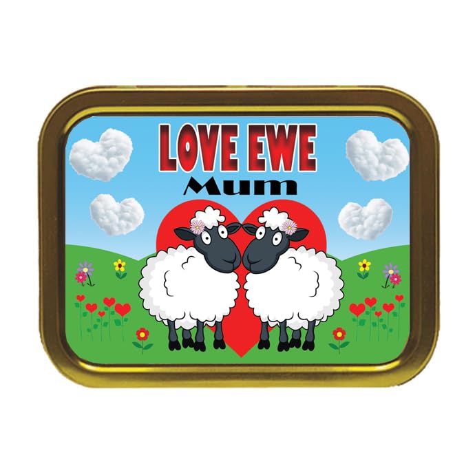 Love Ewe Two Female Personalised Cute Sheep Tobacco Storage Tin & Products