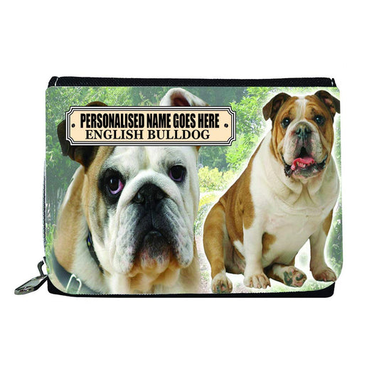 English Bulldog Personalised Dog Breed Gift Purse