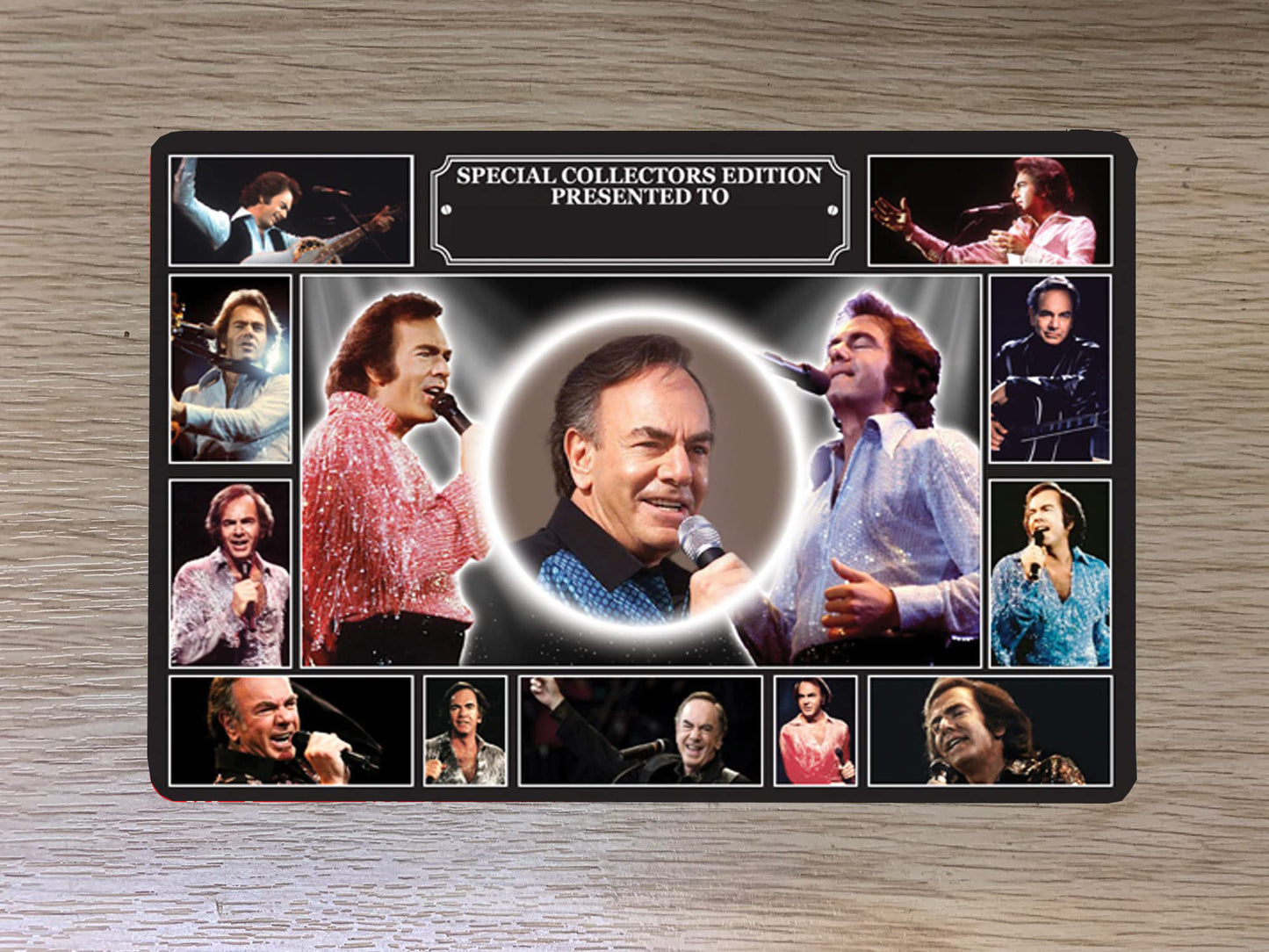 Diamond The-Jazz-Singer Music Icon Personalised Passport Case Holder Gift Neil
