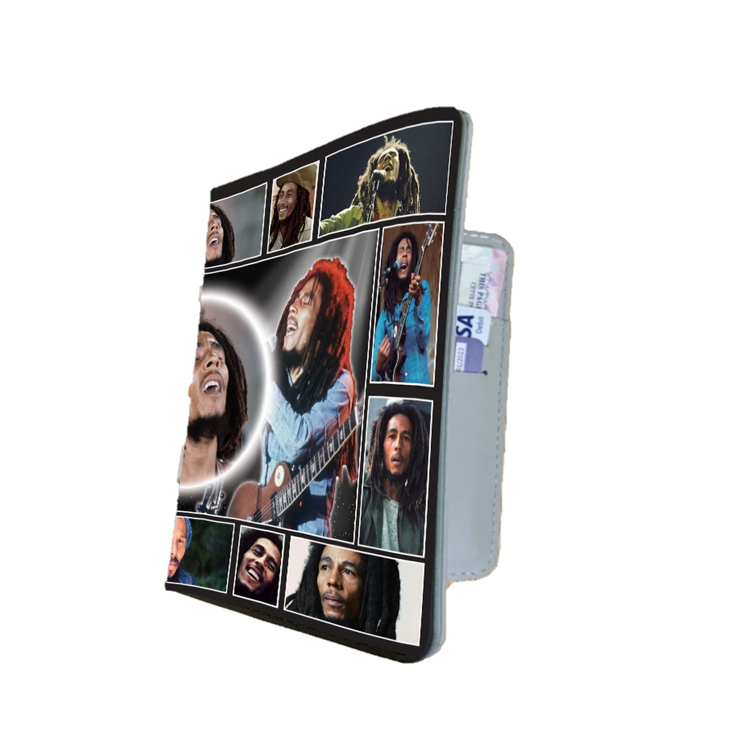 Bob M Reggae Singer Icon Passport Case Holder Gift