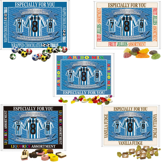 Sheff Wed Personalised Football Shirt Gift Boxed Sweets