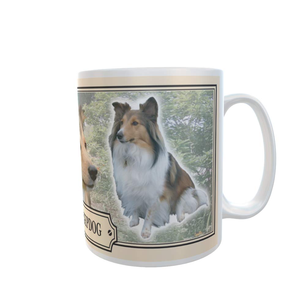 Shetland Sheepdog Dog Breed Gift Mug with Treats