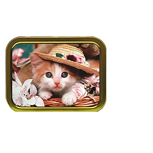 Cute Cat in a Hat Tobacco Tin & Products Gift