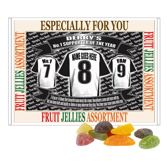 Derby Football Shirt Personalised Gift Boxed Sweets