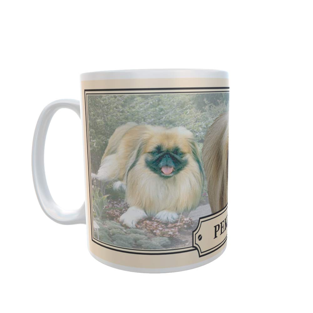 Pekingese Dog Breed Gift Mug with Treats