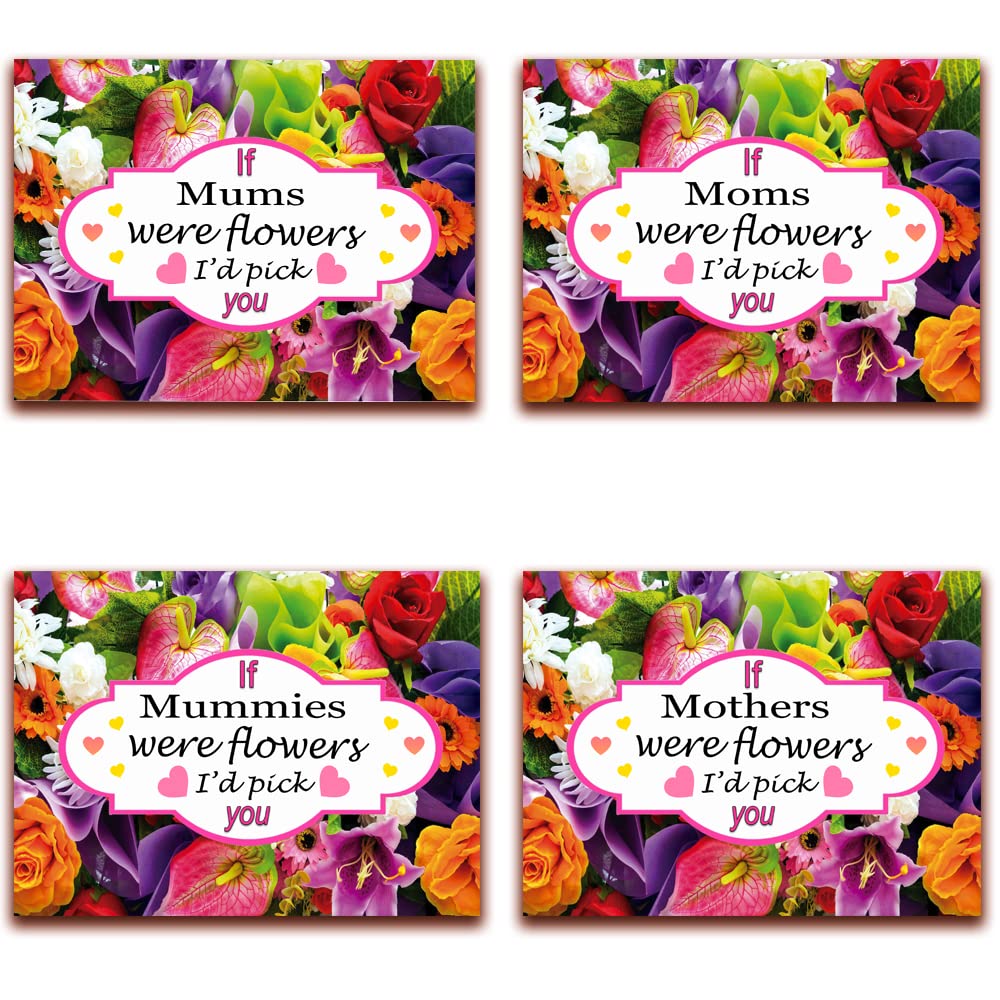 If You were A Flower I’d Pick You Floral Bouquet Pink Hearts Family & Friends Toughened Glass Heat Resistant Worktop Saver Cutting and Chopping Board Gift