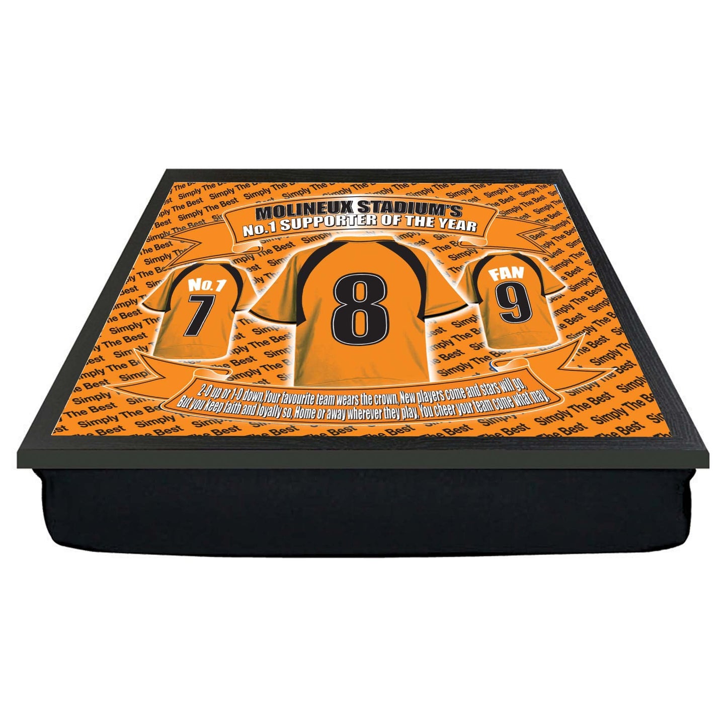 Wolves Football Shirt Lap Tray Gift, Multicolor, M (Wolves-NP-Lap Tray_000)