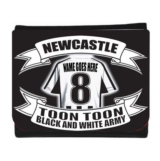 Newcastle Football Shirt Money Personalised Wallet Gift