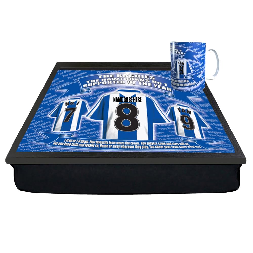 West Brom Personalised Football Shirt Lap Tray And Mug Gift Set