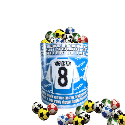 Reading Football Team Shirt Personalised Mug Gift with Chocolate Footballs