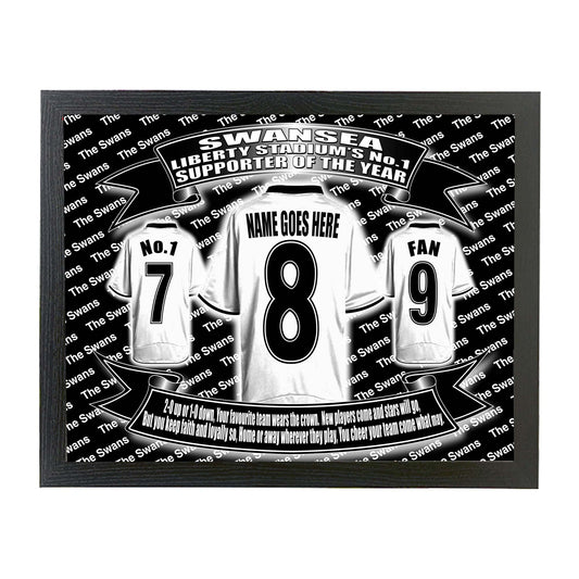 Swansea Football Shirt Personalised Picture Gift