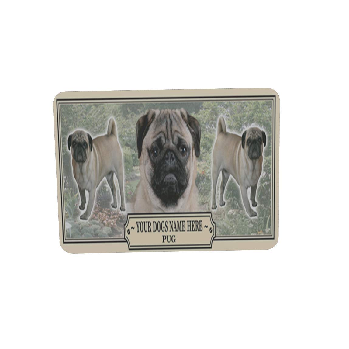 Pug Personalised Dog Breed Mouse Mat Gift